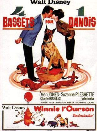 Quatre bassets pour un danois